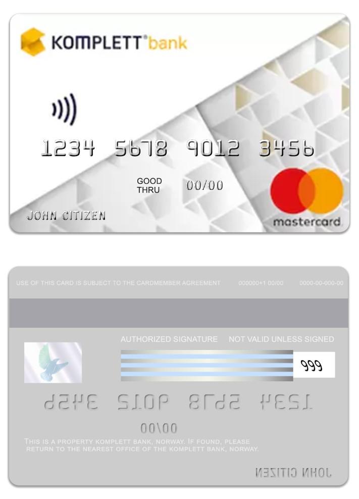 Norway Komplett Bank mastercard